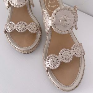 Jack Rogers wedge slip on shoe